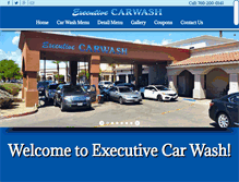 Tablet Screenshot of executive-carwash.com